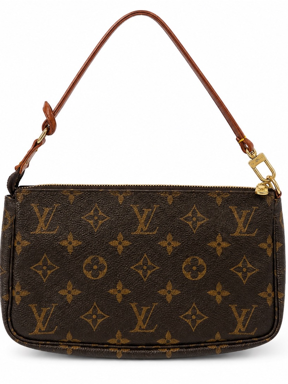 Louis Vuitton Monogram Canvas Shoulder Pochette - Brown & Tan